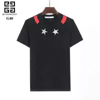 givenchy t-shirt en short sleeves two star noir